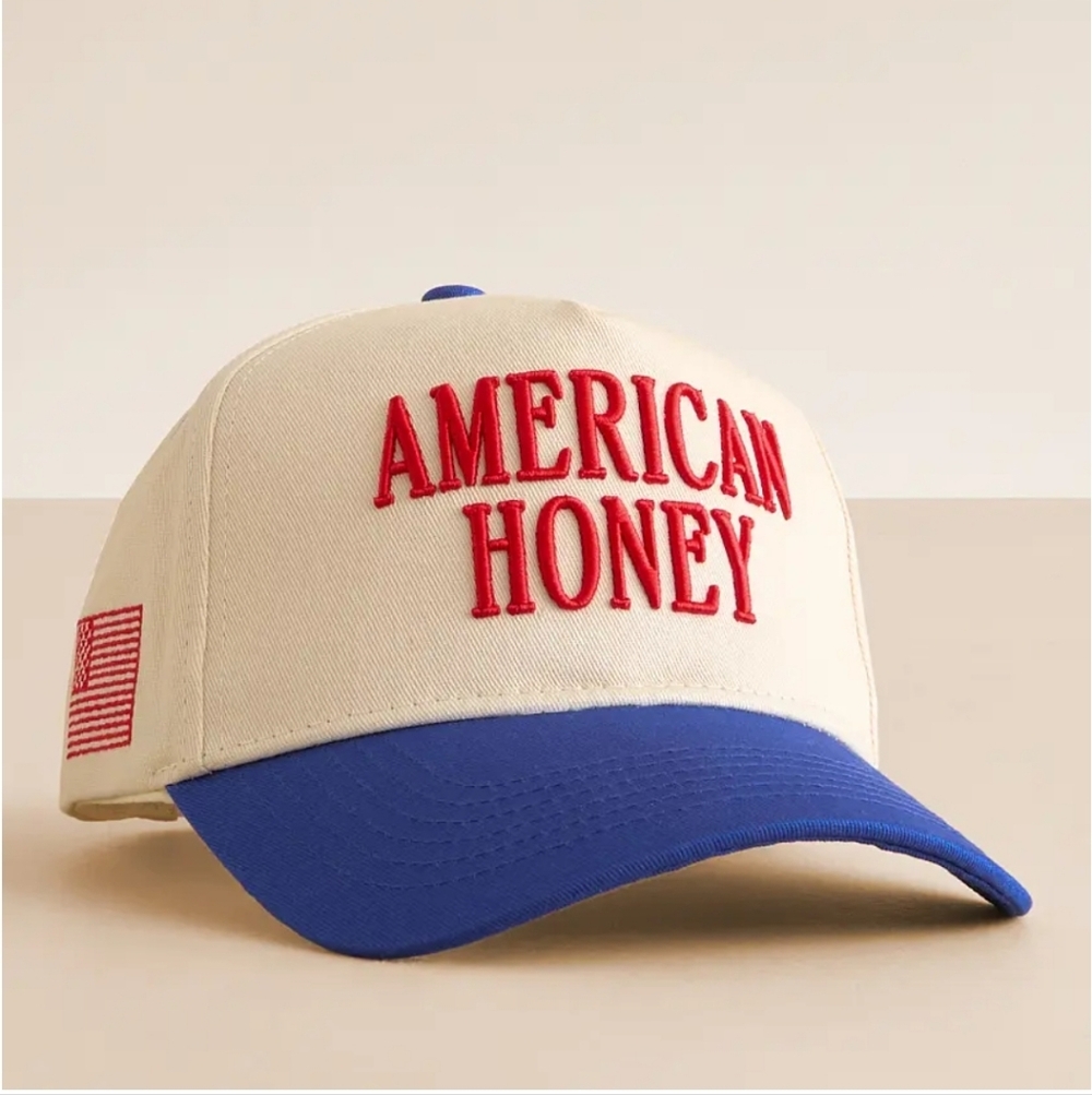 Blue and White Cap